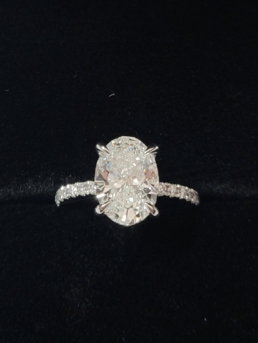 New 3ct Outstanding IGI Certified Lab Grown Diamond, 14k White Gold - Picture 8 of 12